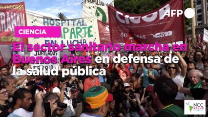 El sector sanitario marcha en Buenos Aires en defensa de la salud pública