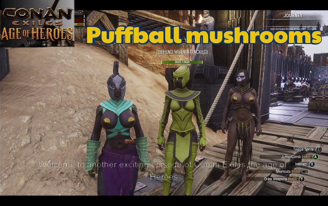 Conan Exiles beginners guide puffball mushrooms