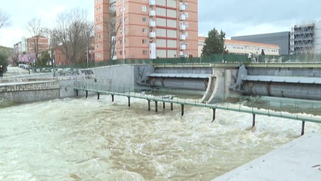 Situación de la senda fluvial del Manzanares ante un posible desbordamiento del río