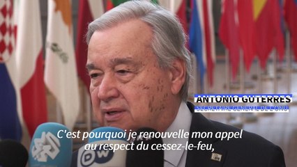 Frappes sur Gaza: le secrétaire général de l'ONU "attristé et choqué"