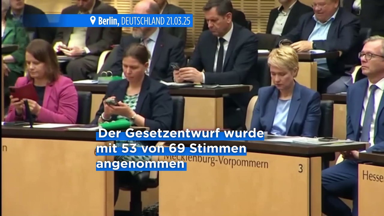 Bundesrat stimmt historischem finanzpaket zu