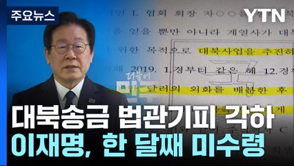 이재명, '대북송금' 재판도 지연술?...수령 거부 논란 / YTN