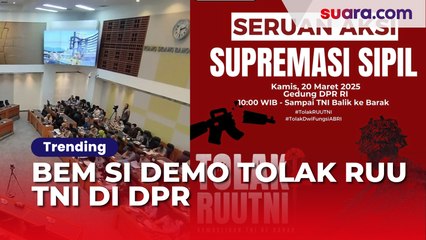 BEM SI Demo Tolak RUU TNI di DPR: Rapatkan Barisan! Pukul Mundur Militer ke Barak