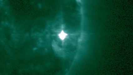 NOAA's GOES-R Satellite Captures Sun Blasts Powerful X2 Flare