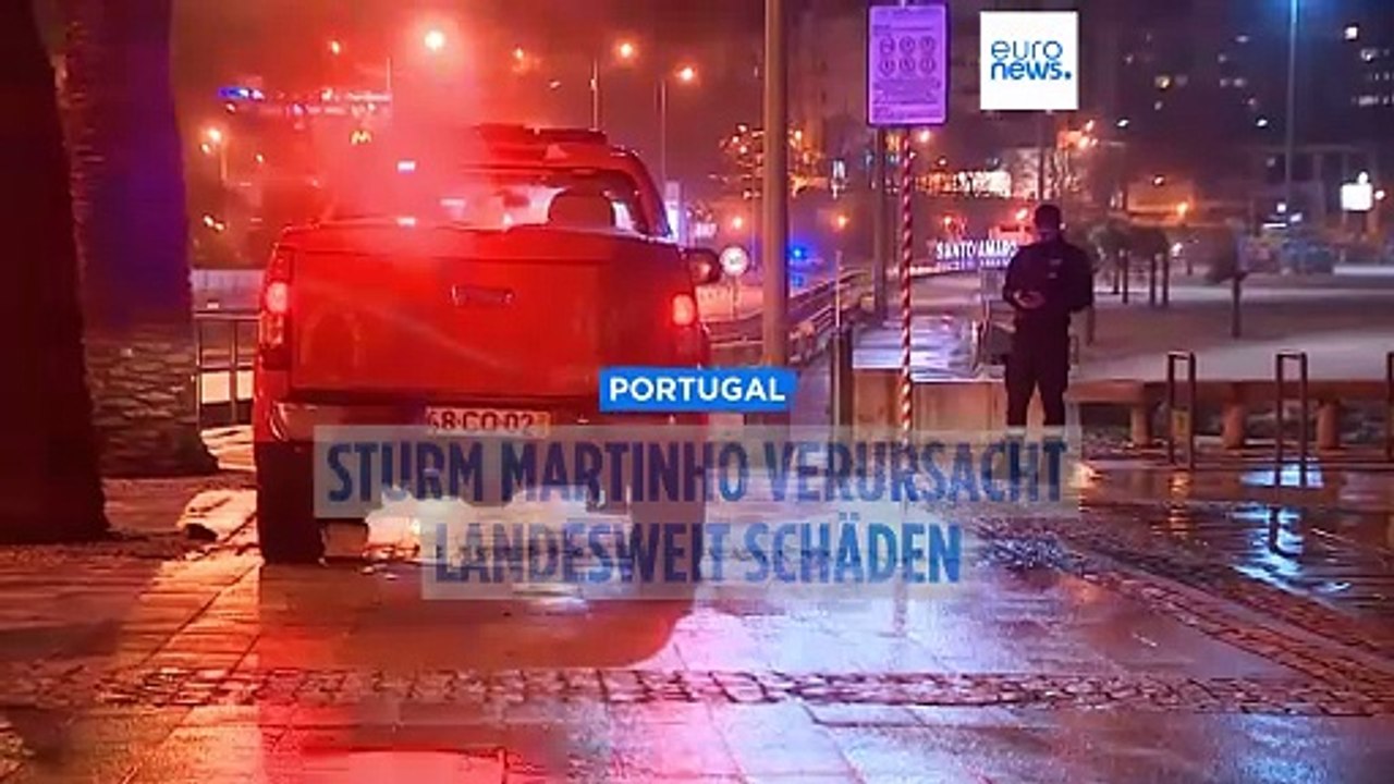Sturm Martinho wütet in Portugal: Flüge, Straßen und Schienenverkehr lahmgelegt