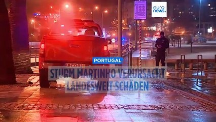 Sturm Martinho wütet in Portugal: Flüge, Straßen und Schienenverkehr lahmgelegt