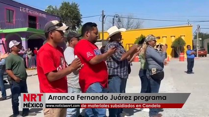 Arranca Fernando Juárez programa de materiales subsidiados en Candela