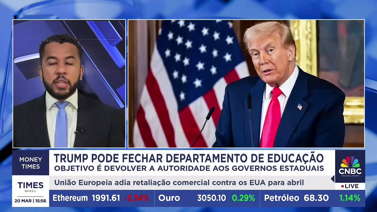 Trump avança em decisão de fechar Departamento da Educação dos EUA; Renan de Souza resume processo