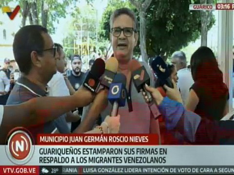 Guárico | Ciudadanos se suman a la recolección de firmas en respaldo a migrantes venezolanos