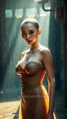 Bald women with cute smile #ai #beautiful #cute