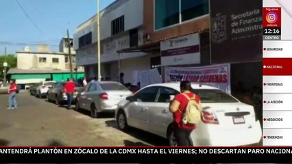Maestros del CNTE toman oficinas recaudadoras en Michoacán