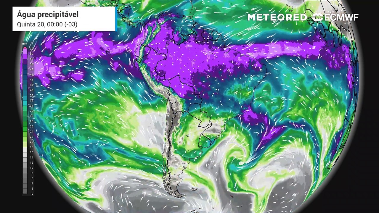 O tempo no fim de semana no Brasil: mudança traz risco de chuvas mais intensas em boa parte do país