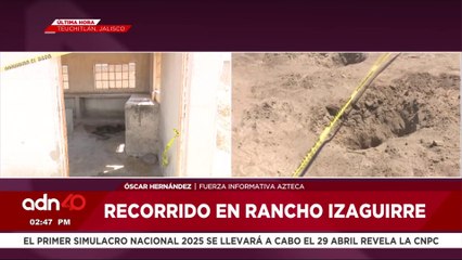 FGR abre recorrido dentro de las instalaciones del rancho Izaguirre en Teuchitlán, Jalisco