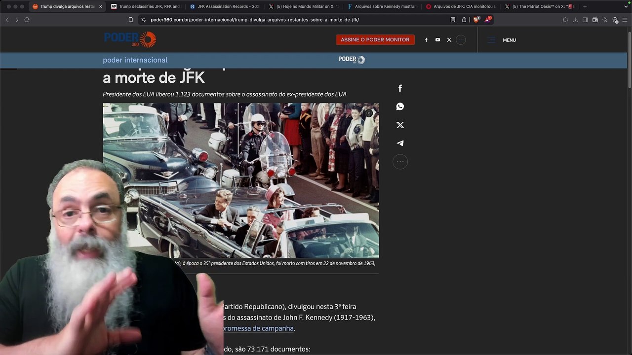 TRUMP libera DOCUMENTOS SECRETOS de JFK que INCLUEM informações SOBRE possível GOLPE no BRASIL