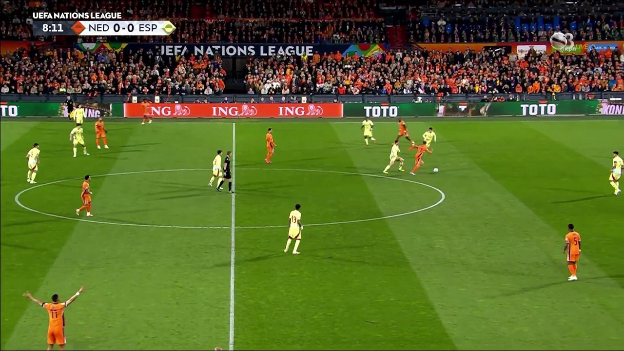 Goal: Netherland 0 - [1] Espanol •7bong.com