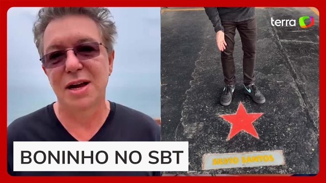 Boninho pede 'benção'​​ de Silvio Santos ao visitar vaga do apresentador no SBT: 'Vem coisa boa aí'