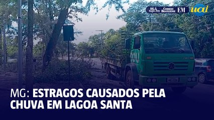Chuva causa estragos em Lagoa Santa