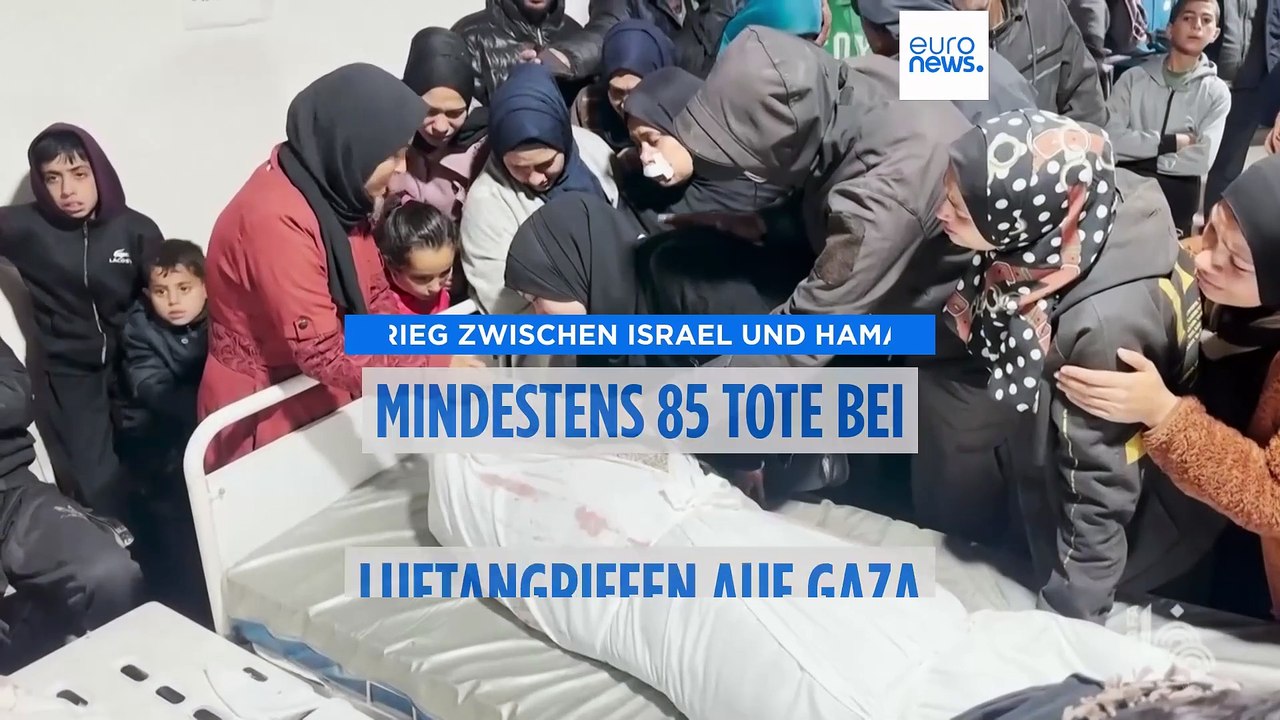 Mindestens 85 Tote bei israelischen Angriffen im Gazastreifen