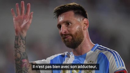 Argentine - Scaloni : "Messi ? Une perte importante"