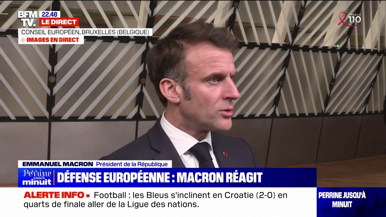 "Nous devons avoir plus de croissance et plus de richesse en Europe", déclare Emmanuel Macron