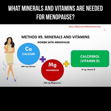 What minerals and vitamins are needed for menopause? #womenshealth #menopause