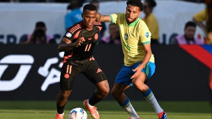 Once titular de Colombia frente a Brasil