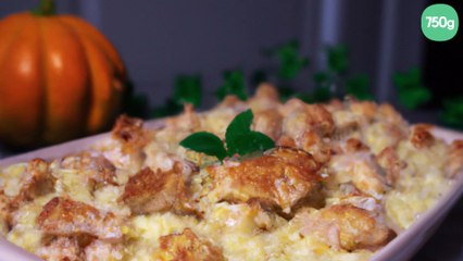 Crumble de poulet au lait de coco