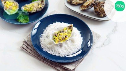 Tartare d'huîtres à la mangue
