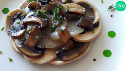 Carpaccio de cépes au vinaigre balsamique