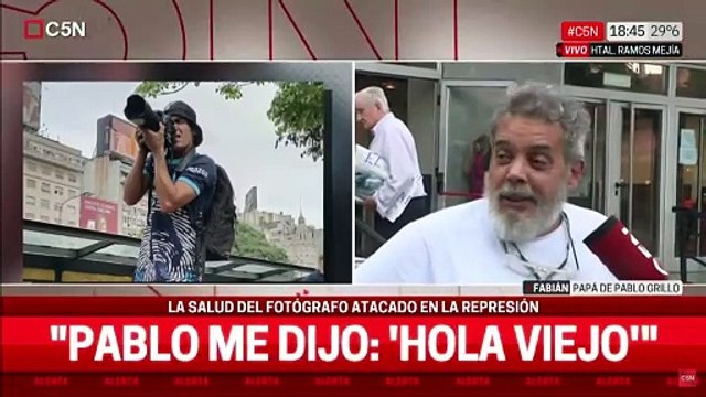 El padre de Pablo Grillo confesó que su hijo le dijo hola, viejo