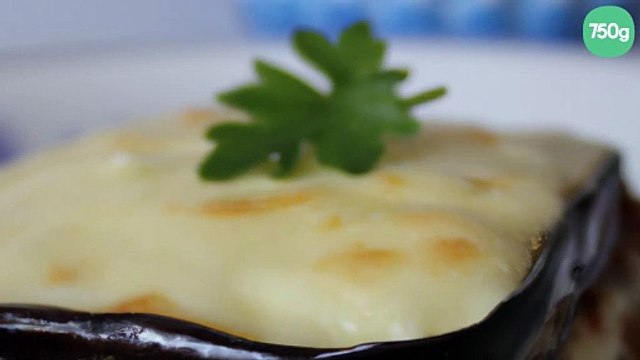 Lasagnes aux aubergines et cottage cheese