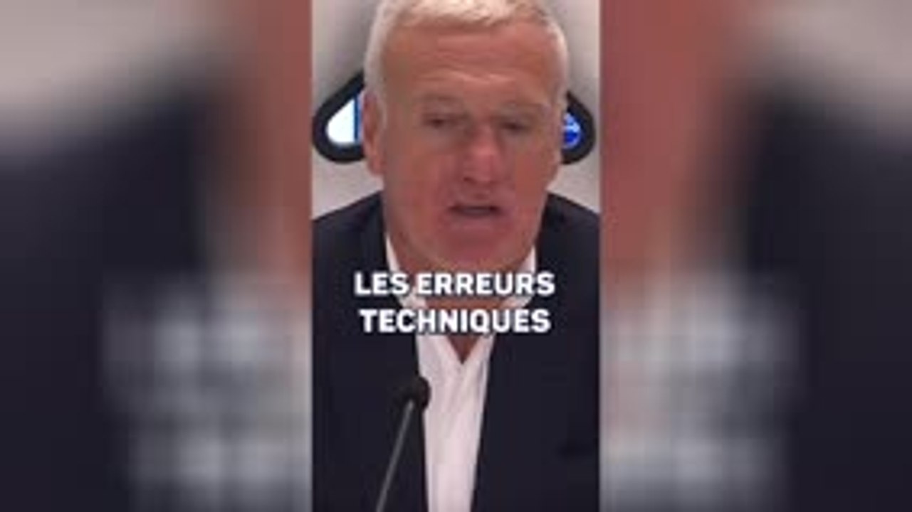 Bleus - Deschamps : "Pas grand-chose qui m'a plu en première mi-temps"