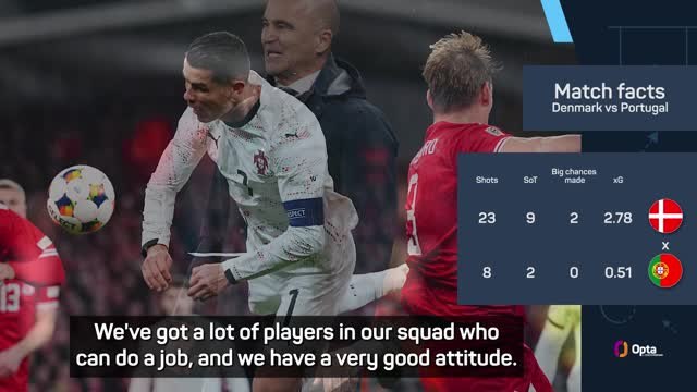 Denmark defeat 'worst performance since I've been Portugal boss' - Martinez