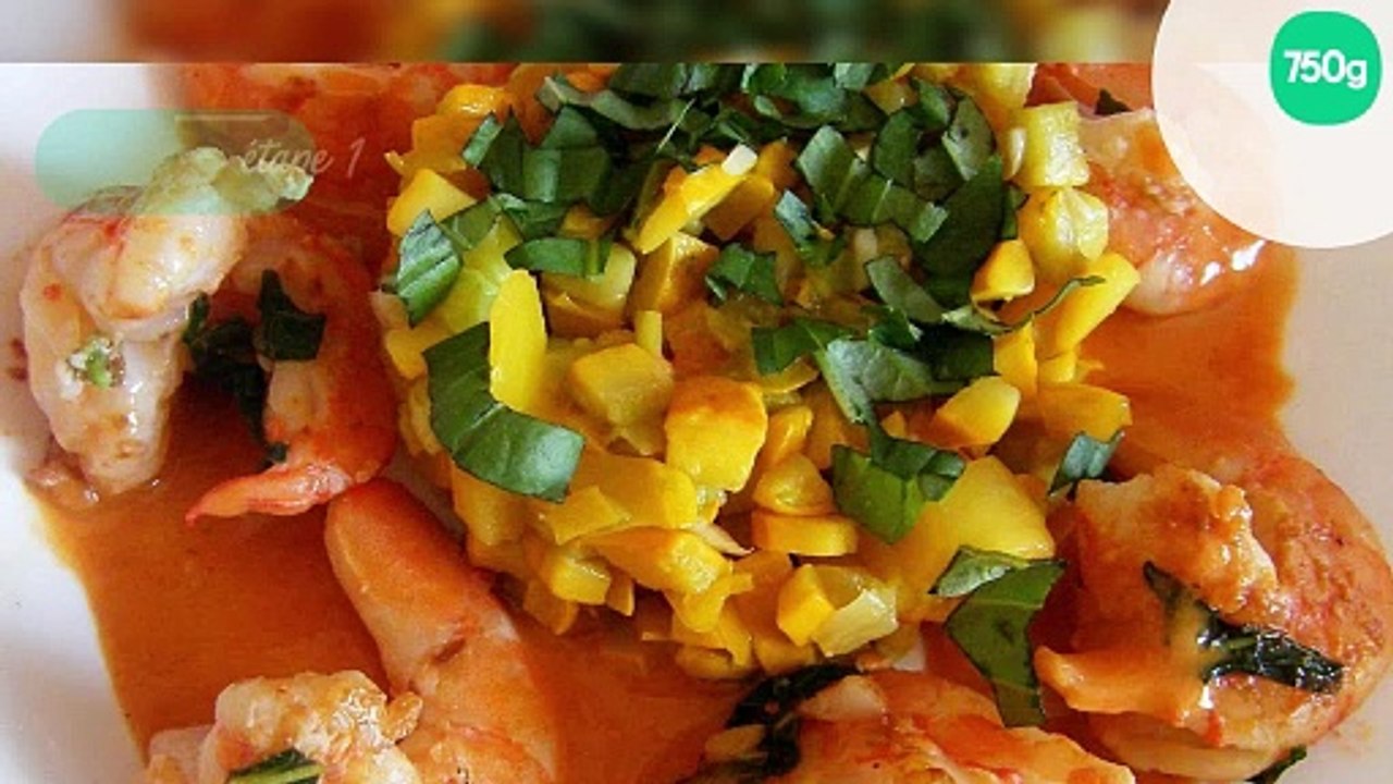 Chaud froid de courgettes et crevettes