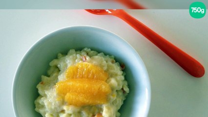 Riz au lait à l'orange