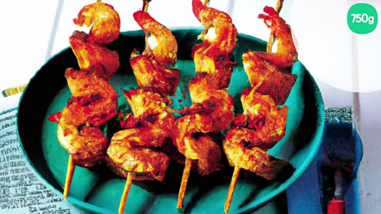 Brochettes exotiques croustillantes aux crevettes
