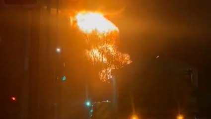 Huge fire at west London electricity substation forces Heathrow closure and evacuations