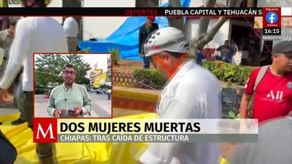 Dos mujeres pierden la vida tras colapso de un paradero en Tuxtla Gutiérrez, Chiapas