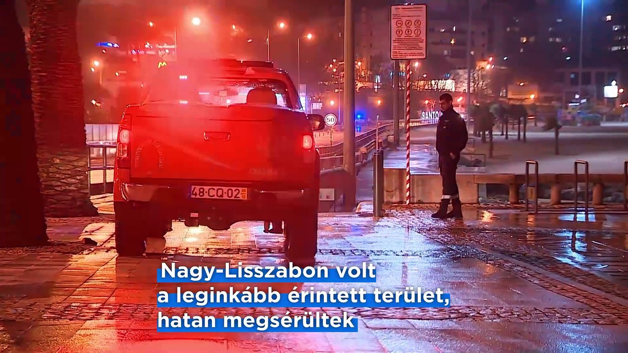 Többen megsérültek egy országos viharban Portugáliában