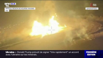 Russie: un gazoduc en feu à Soudja, dans la région de Koursk, après une attaque de drones ukrainiens, d'après les médias russes
