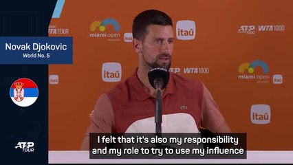 Djokovic - 'It's my responsibility to fight for players'