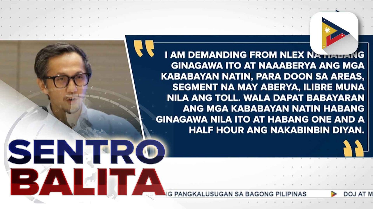 DOTr Sec. Dizon, nanawagan sa NLEX na gawing libre ang toll fee sa bahagi na apektado ng nasirang Marilao bridge