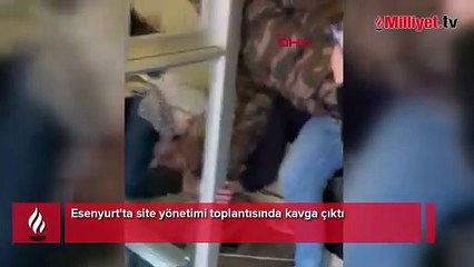 Esenyurt'ta site yönetimi toplantısında kavga! Yumruklar havada uçuştu