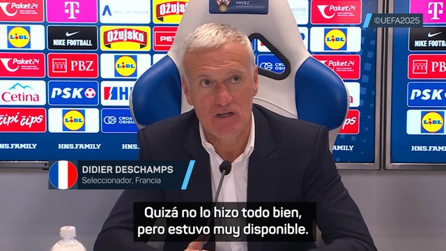 Deschamps defiende a Mbappé en la derrota de Francia: Ha estado muy bien
