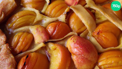 Tarte  pommes au fond d'abricots