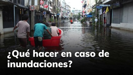 Qué hacer en caso de inundaciones