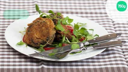 Aubergines panées à la moutarde