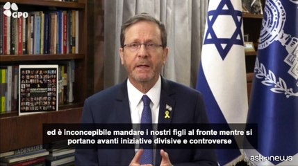 Israele, il presidente Herzog "inquieto" per ripresa dei raid a Gaza