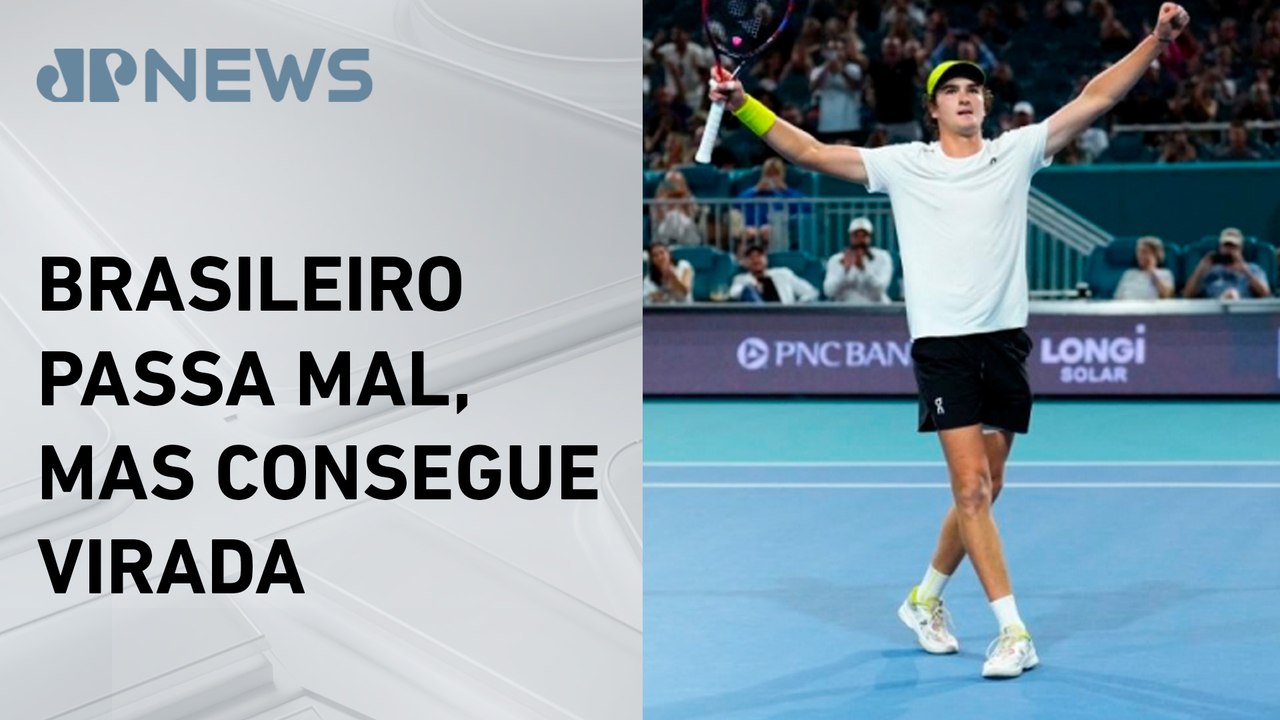 João Fonseca vence tenista dos EUA na estreia do Masters 1000 de Miami