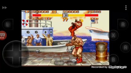 Street Fighter II Turbo: Hyper Fighting Zangief vs Ken Zangief é derrotado por Ken